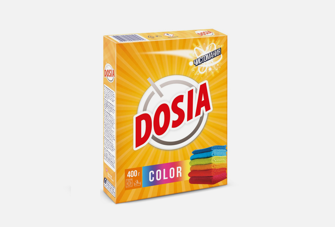 Стиральный порошок DOSIA, COLOR 400 г
Стиральный порошок DOSIA, COLOR 400 г