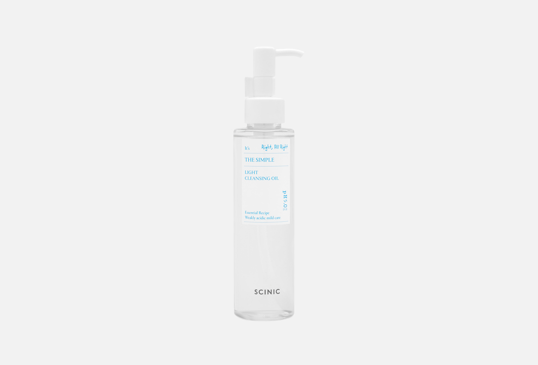 Гидрофильное масло для чувствительной кожи SCINIC, The Simple Light Cleansing Oil 150 мл
Гидрофильное масло для чувствительной кожи SCINIC, The Simple Light Cleansing Oil 150 мл