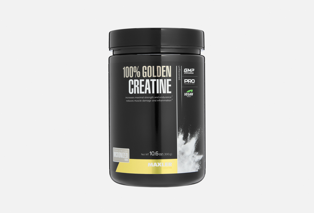 Креатин MAXLER, 100% Golden Micronized Creatine 300 г
Креатин MAXLER, 100% Golden Micronized Creatine 300 г