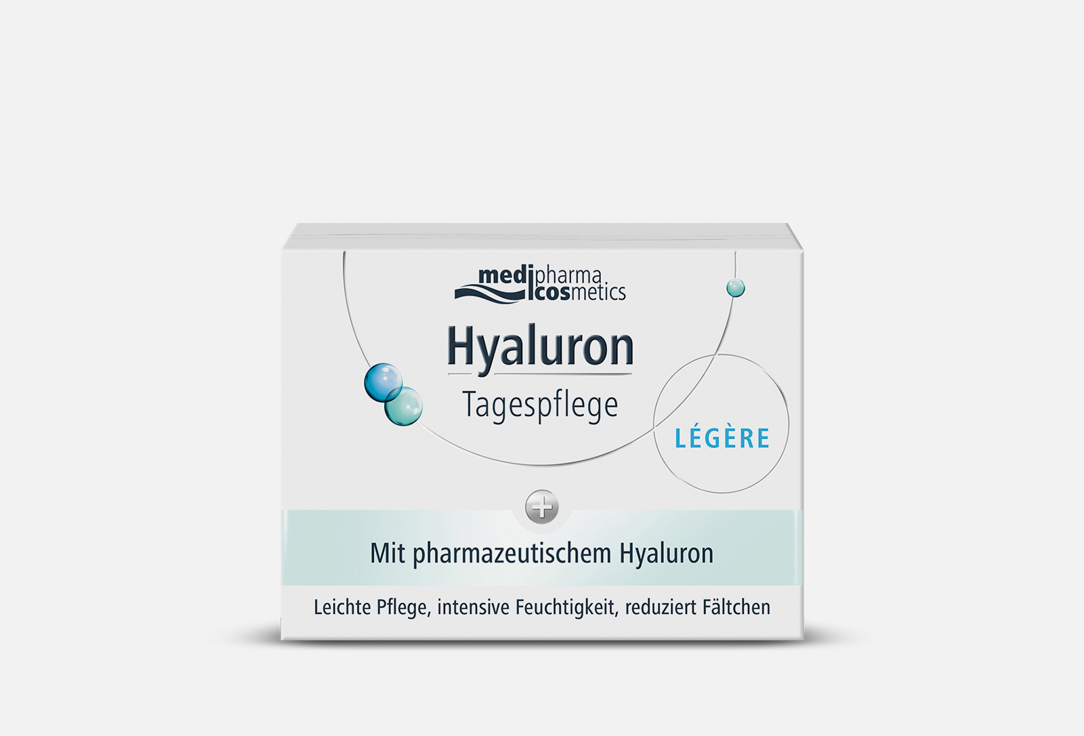 Крем для лица дневной легкий MEDIPHARMA COSMETICS, Hyaluron Tagespflege Legere 50 мл
Крем для лица дневной легкий MEDIPHARMA COSMETICS, Hyaluron Tagespflege Legere 50 мл