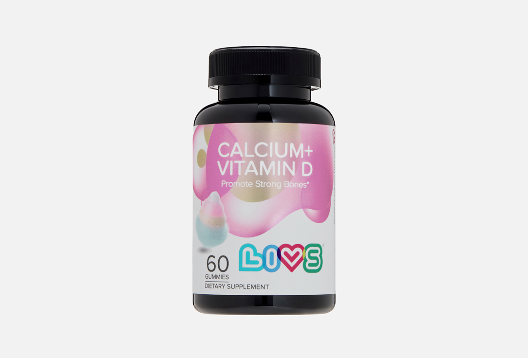 Комплекс витаминов и минералов LIVS, Кальций + Витамин D3 со вкусом сахарной ваты, мармелад 60 шт
Комплекс витаминов и минералов LIVS, Кальций + Витамин D3 со вкусом сахарной ваты, мармелад 60 шт