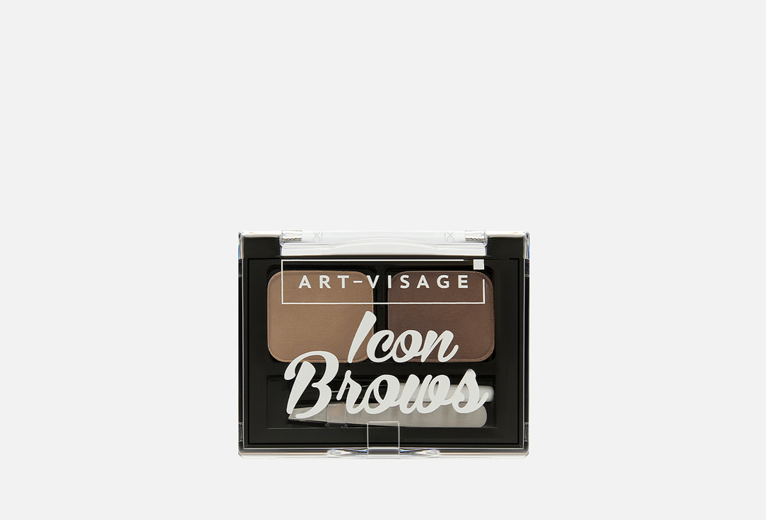 Двойные монохромные тени для бровей ART-VISAGE, Коричневый, ICON BROWS 3.6 г
Двойные монохромные тени для бровей ART-VISAGE, Коричневый, ICON BROWS 3.6 г