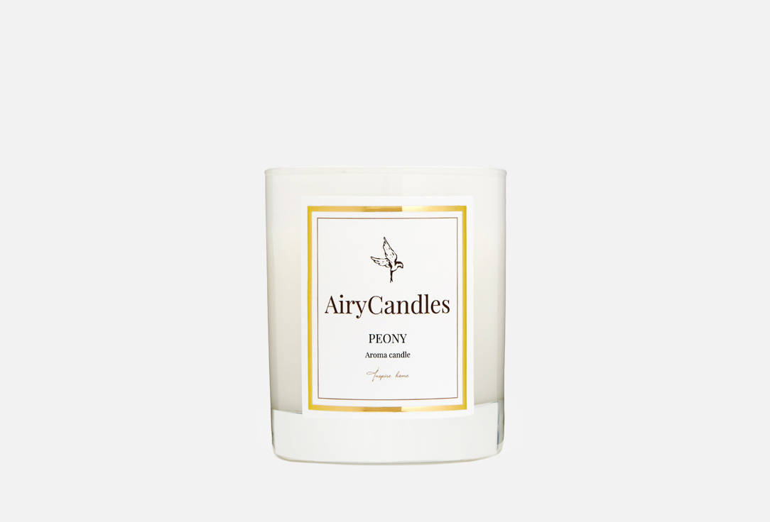 Свеча ароматическая с деревянным фитилем AIRYCANDLES, Белый, PEONY White Edition 300 мл
Свеча ароматическая с деревянным фитилем AIRYCANDLES, Белый, PEONY White Edition 300 мл