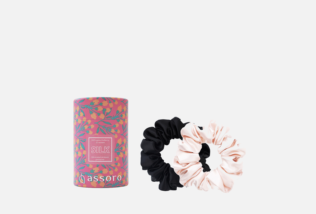 Набор шелковых резинок ASSORO, Розовый, черный 2 шт
Набор шелковых резинок ASSORO, Розовый, черный 2 шт