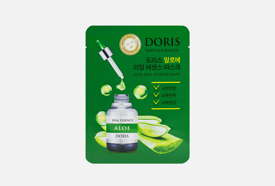 Тканевая маска для лица DORIS, Aloe Real Essence Mask 1 шт
Тканевая маска для лица DORIS, Aloe Real Essence Mask 1 шт