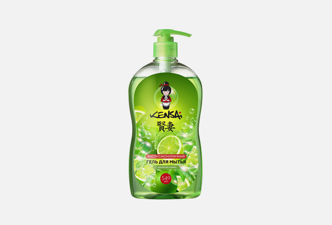 Гель для мытья посуды, овощей, фруктов, детских принадлежностей KENSAI, С ароматом лайма 540 мл
Гель для мытья посуды, овощей, фруктов, детских принадлежностей KENSAI, С ароматом лайма 540 мл