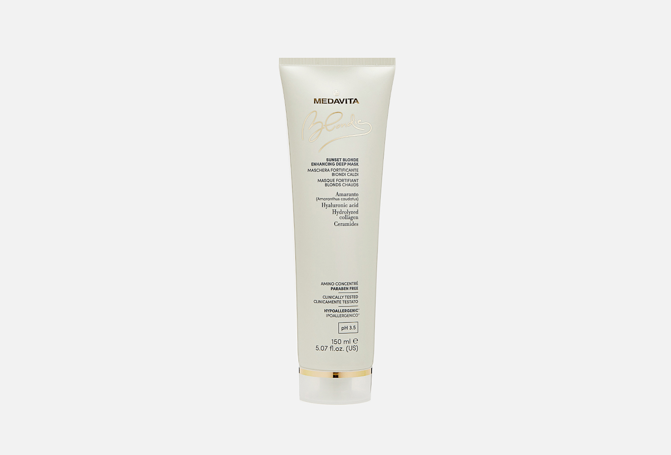 Medavita Восстанавливающая маска для теплых оттенков sUNSET BLONDE ENHANCING 150 мл купить