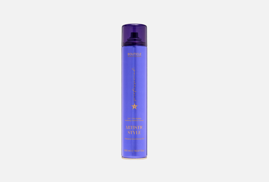 Лак для волос экстра-сильной фиксации BOUTICLE, Artistic Style HAIR SPRAY EXTRA STRONG 3-in-1 Pro-System 500 мл
Лак для волос экстра-сильной фиксации BOUTICLE, Artistic Style HAIR SPRAY EXTRA STRONG 3-in-1 Pro-System 500 мл