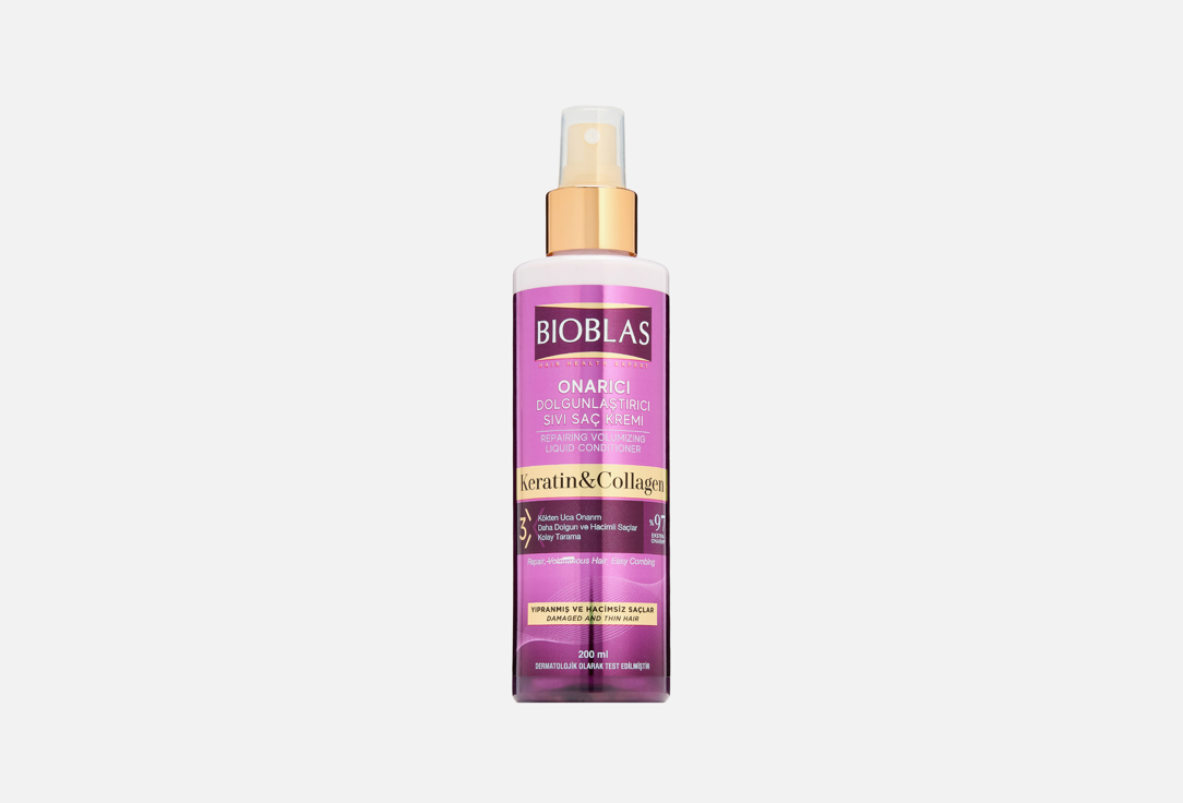 Несмываемый кондиционер для волос BIOBLAS, LIQUID CONDITIONER FOR HAIR LOSS COLLAGEN & KERATIN 200 мл
Несмываемый кондиционер для волос BIOBLAS, LIQUID CONDITIONER FOR HAIR LOSS COLLAGEN & KERATIN 200 мл