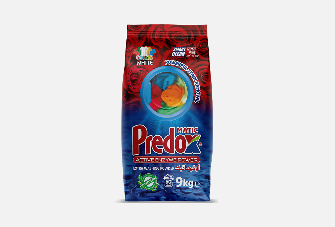 Стиральный порошок PREDOX, Роза 9000 г
Стиральный порошок PREDOX, Роза 9000 г
