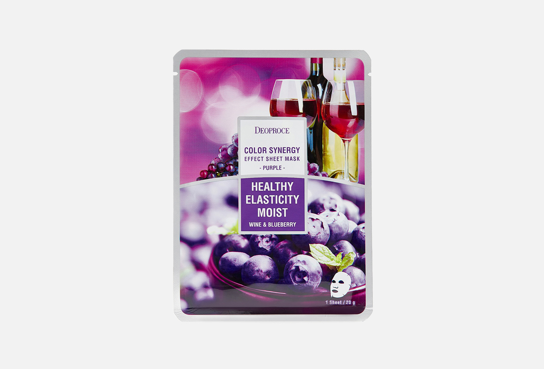 Тканевая маска для лица DEOPROCE, COLOR SYNERGY EFFECT SHEET MASK PURPLE 20 г
Тканевая маска для лица DEOPROCE, COLOR SYNERGY EFFECT SHEET MASK PURPLE 20 г