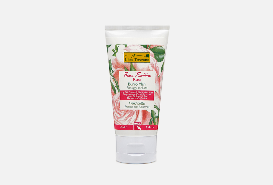 Крем-масло для рук IDEA TOSCANA, PRIMA FIORITURA на основе экстракта лепестков розы 75 мл
Крем-масло для рук IDEA TOSCANA, PRIMA FIORITURA на основе экстракта лепестков розы 75 мл