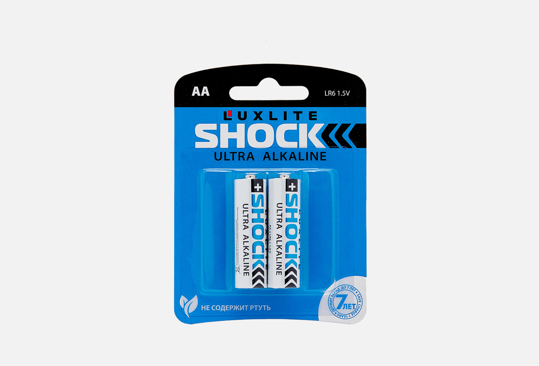 Батарейки LUXLITE SHOCK, АА 2 шт
Батарейки LUXLITE SHOCK, АА 2 шт