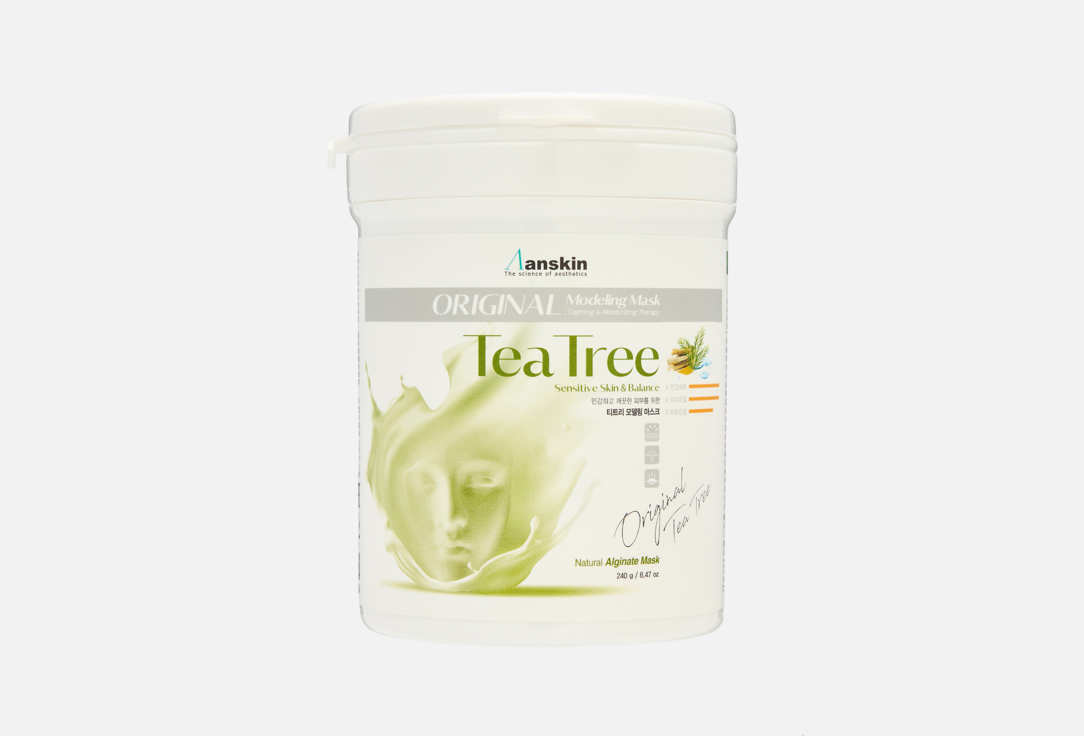 альгинатная маска для лица в банке ANSKIN, Teatree Modeling 240 г
альгинатная маска для лица в банке ANSKIN, Teatree Modeling 240 г