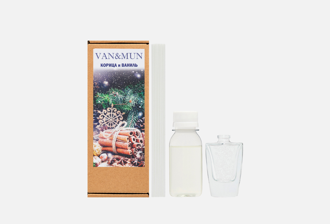 Ароматический диффузор для дома VAN&MUN, Cinnamon and vanilla 45 мл
Ароматический диффузор для дома VAN&MUN, Cinnamon and vanilla 45 мл