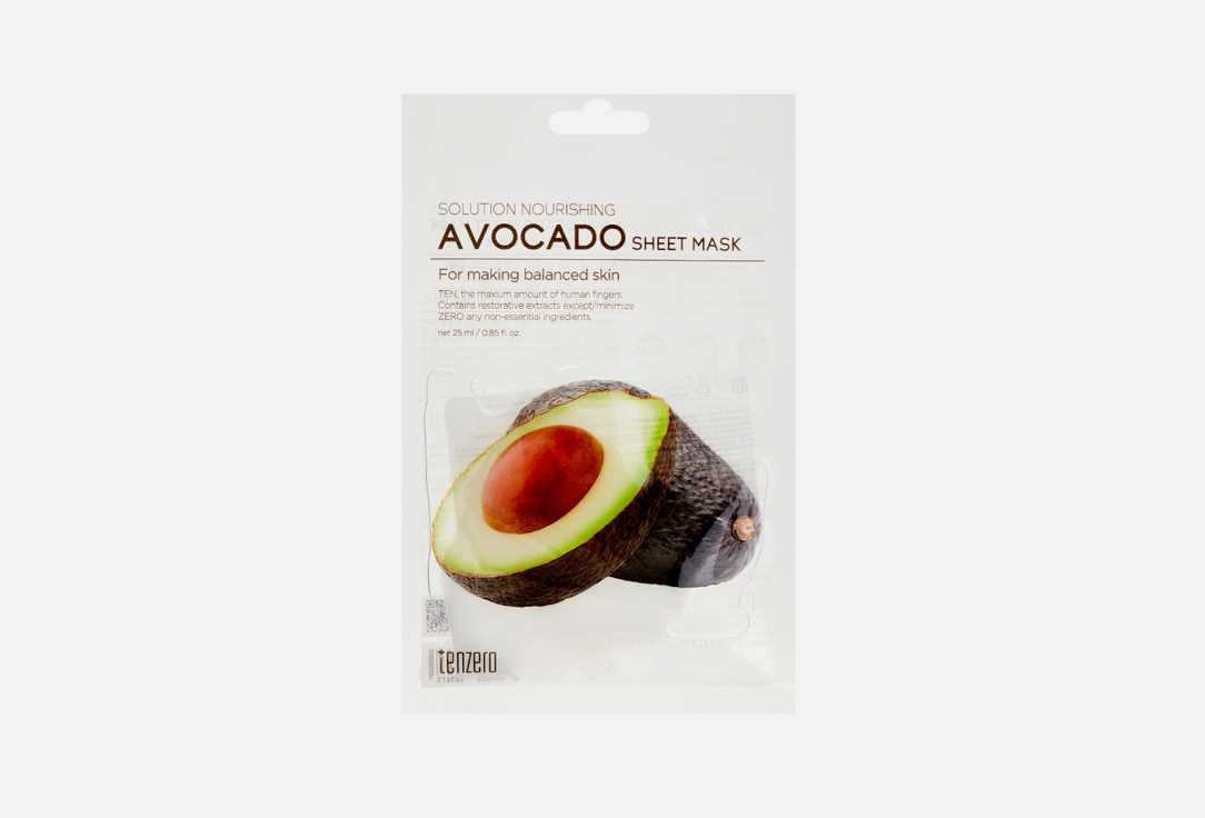 Тканевая маска с экстрактом авокадо TENZERO, Solution Nourishing Avocado Sheet Mask 1 шт
Тканевая маска с экстрактом авокадо TENZERO, Solution Nourishing Avocado Sheet Mask 1 шт
