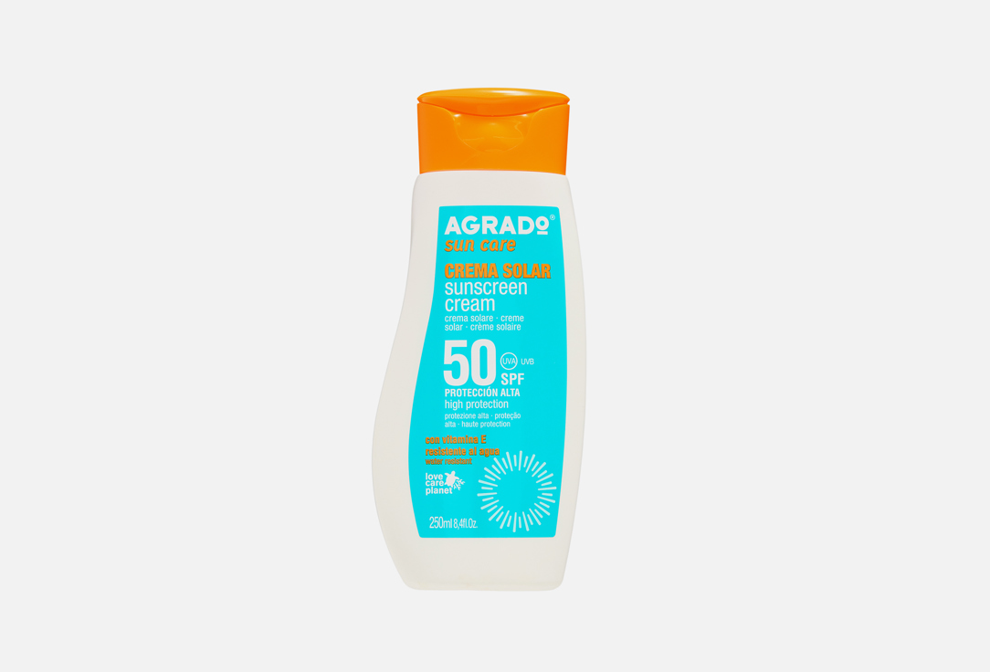 Солнцезащитный крем SPF50 AGRADO, Sunscreen cream 250 мл
Солнцезащитный крем SPF50 AGRADO, Sunscreen cream 250 мл