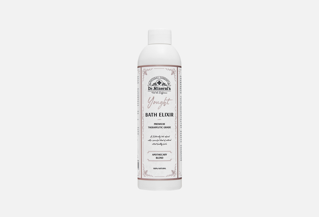 Эликсир для ванн DR.MINERAL'S, Yought 250 мл
Эликсир для ванн DR.MINERAL'S, Yought 250 мл
