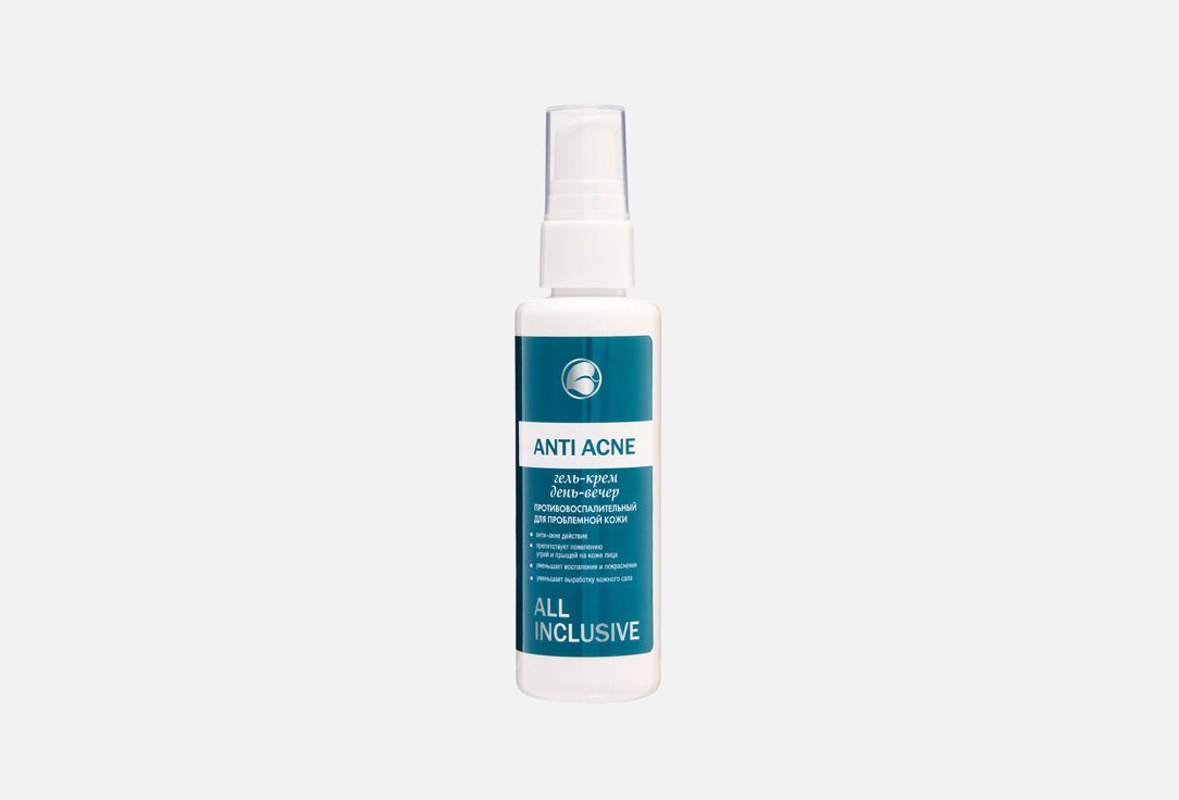 Гель-крем для лица ALL INCLUSIVE, ANTI ACNE 70 мл
Гель-крем для лица ALL INCLUSIVE, ANTI ACNE 70 мл