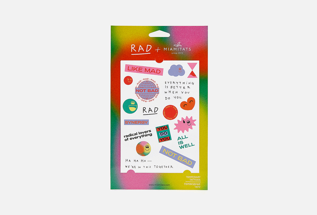 Татуировки RAD, X Miami Tattoos 1 шт
Татуировки RAD, X Miami Tattoos 1 шт