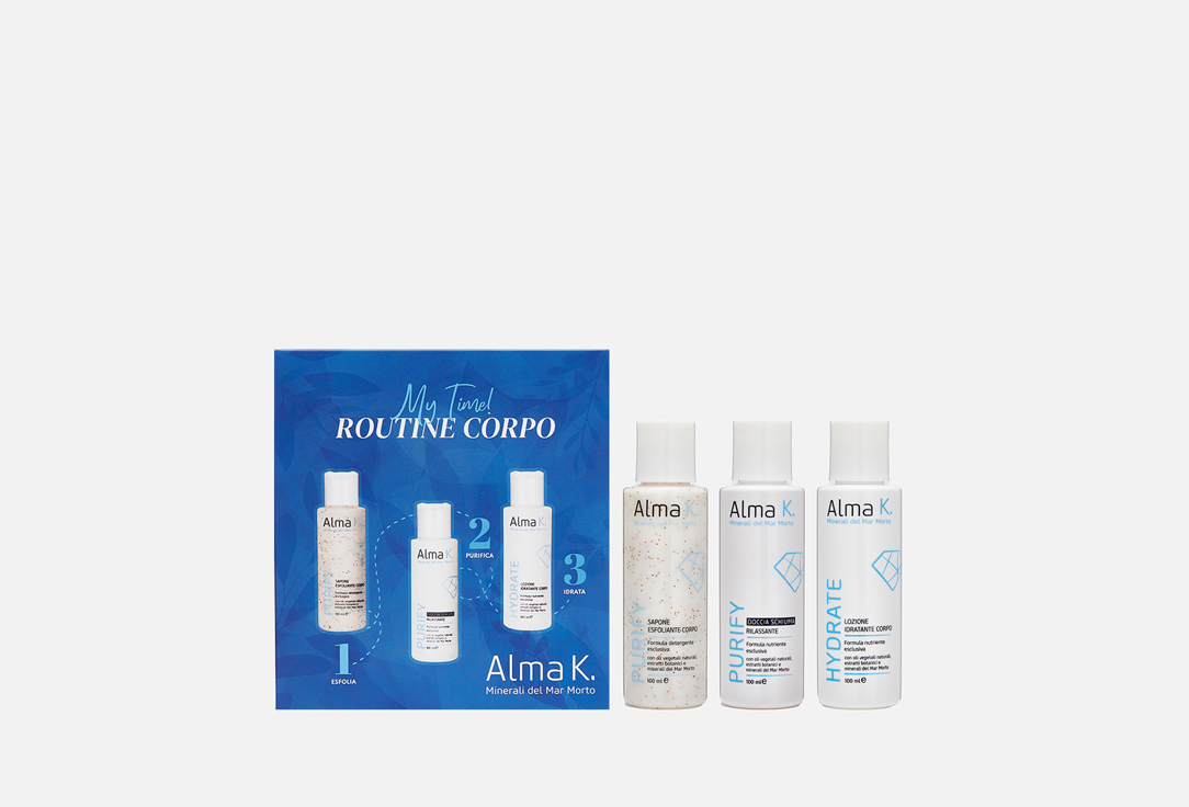 Набор для ухода за кожей тела ALMA K., My Time! Body Care Kit 3 шт
Набор для ухода за кожей тела ALMA K., My Time! Body Care Kit 3 шт
