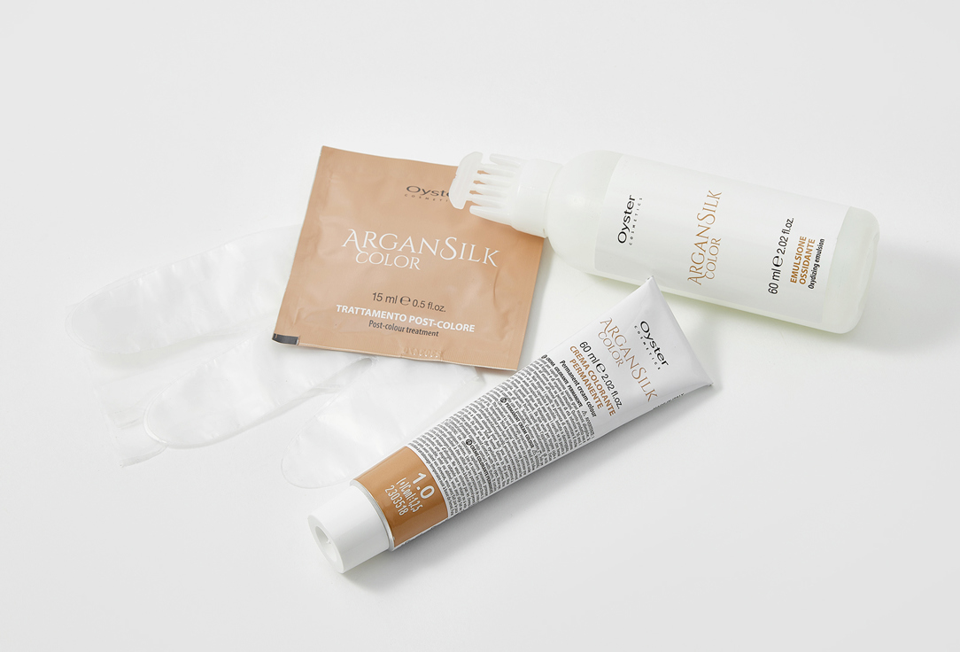 Перманентная крем-краска для волос OYSTER, Коричневый, ARGAN SILK COLOR 120 г
Перманентная крем-краска для волос OYSTER, Коричневый, ARGAN SILK COLOR 120 г