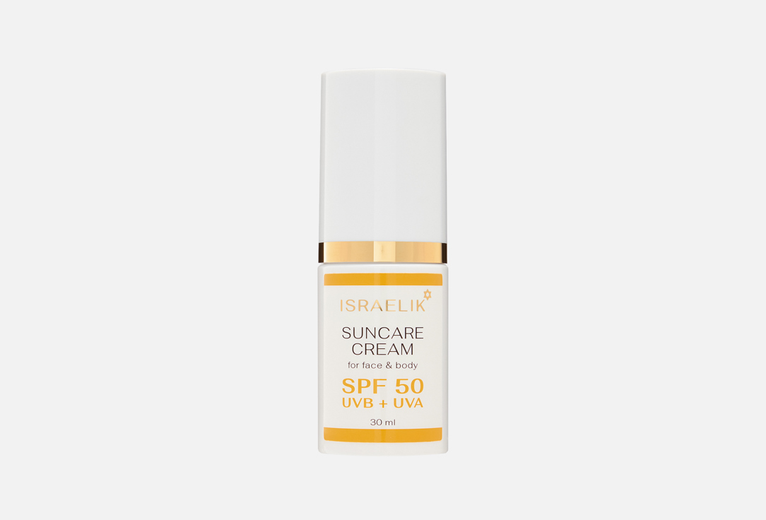 Солнцезащитный крем для лица и тела SPF50 ISRAELIK, Suncare Cream 30 мл
Солнцезащитный крем для лица и тела SPF50 ISRAELIK, Suncare Cream 30 мл