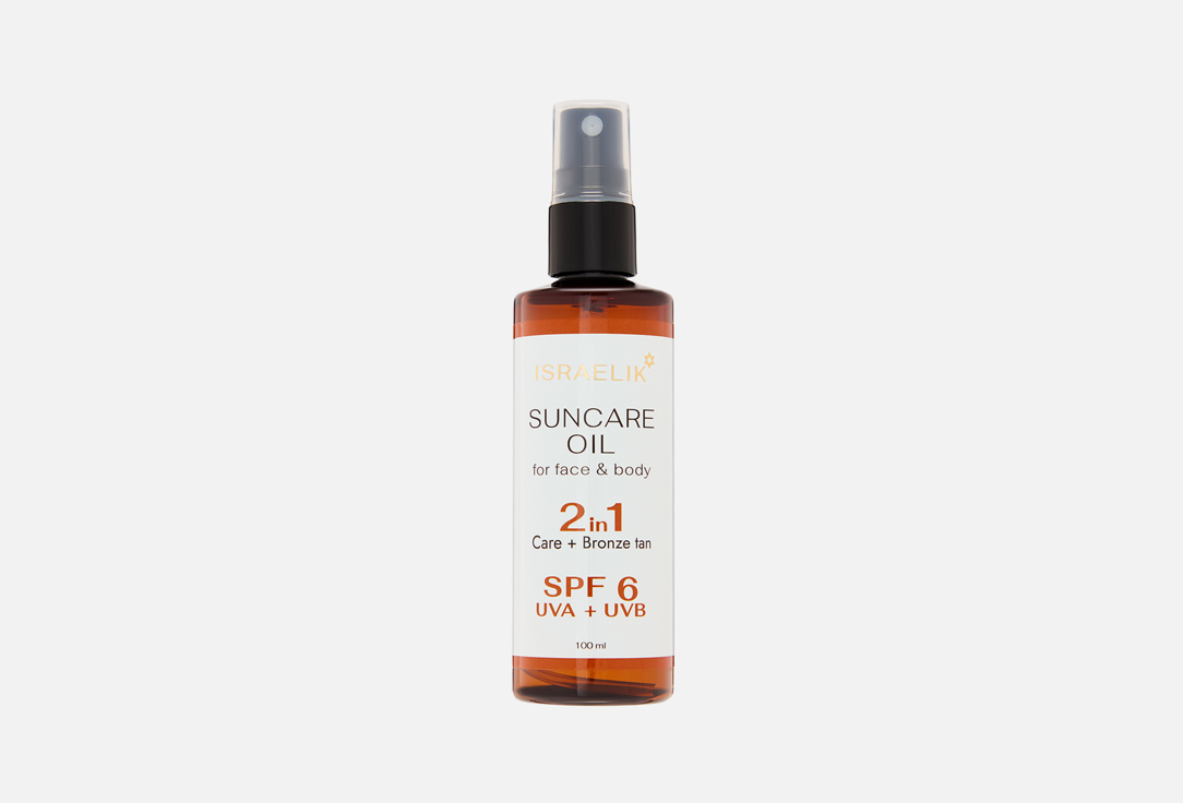 Масло для загара SPF6 ISRAELIK, Suncare Oil 100 мл
Масло для загара SPF6 ISRAELIK, Suncare Oil 100 мл