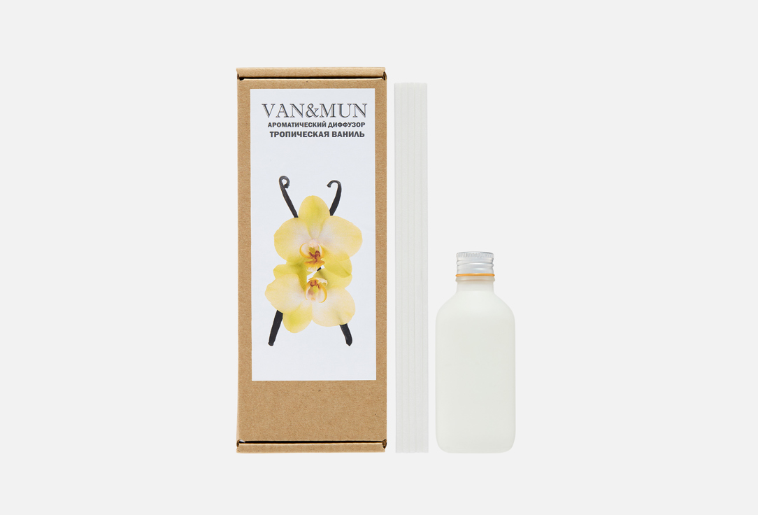 Ароматический диффузор VAN&MUN, Tropical Vanilla 60 мл
Ароматический диффузор VAN&MUN, Tropical Vanilla 60 мл