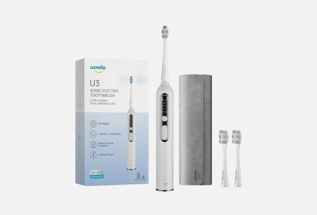 Электрическая зубная щетка USMILE, White U3 1 шт
Электрическая зубная щетка USMILE, White U3 1 шт