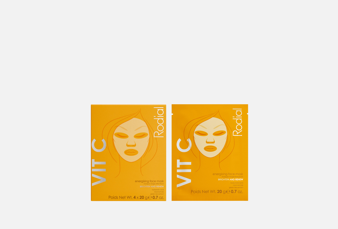 Маски для лица RODIAL, Vit C Energising Face Mask Skin Care 4 шт
Маски для лица RODIAL, Vit C Energising Face Mask Skin Care 4 шт