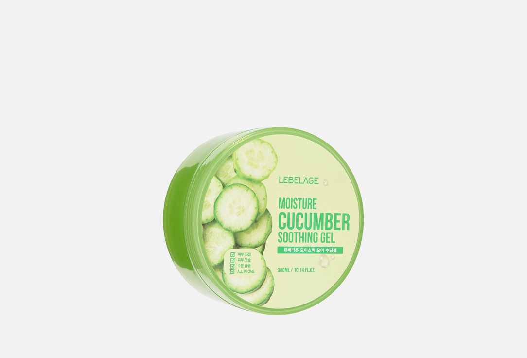 Увлажняющий успокаивающий гель для лица и тела LEBELAGE, Moisture Cucumber Purity 100% 300 мл
Увлажняющий успокаивающий гель для лица и тела LEBELAGE, Moisture Cucumber Purity 100% 300 мл