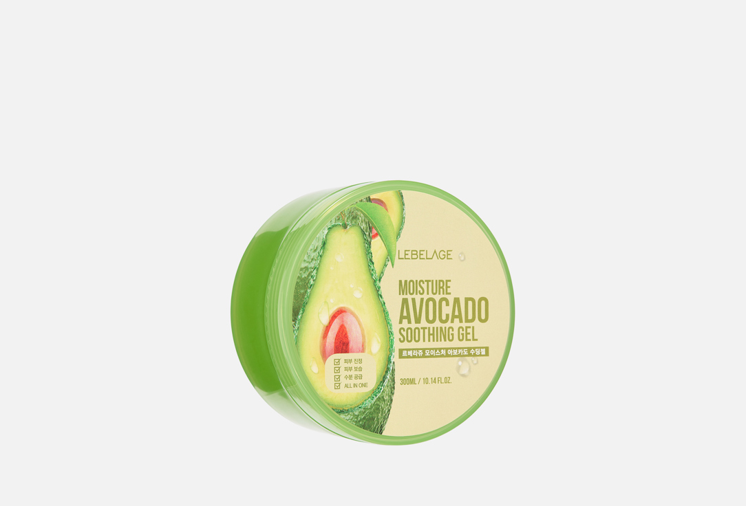 Увлажняющий успокаивающий гель для лица и тела LEBELAGE, Moisture Avocado Purity 100% 300 мл
Увлажняющий успокаивающий гель для лица и тела LEBELAGE, Moisture Avocado Purity 100% 300 мл