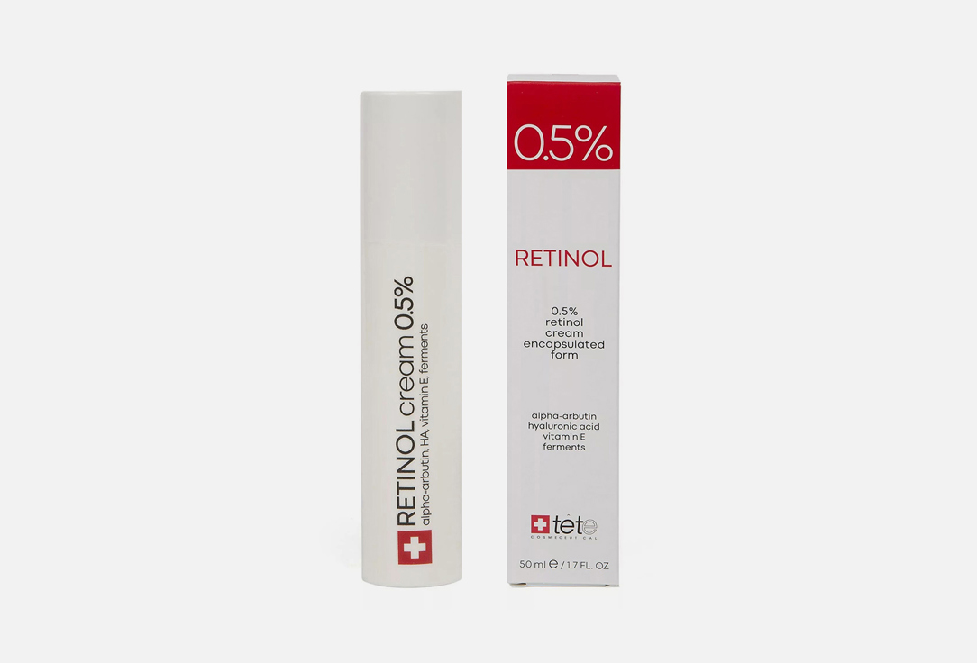 Крем для лица TETE COSMECEUTICAL, 0.5% retinol cream 50 мл
Крем для лица TETE COSMECEUTICAL, 0.5% retinol cream 50 мл