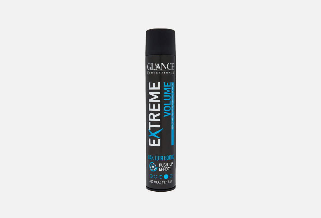 Лак для волос GLANCE PROFESSIONAL, Extreme Volume 400 мл
Лак для волос GLANCE PROFESSIONAL, Extreme Volume 400 мл