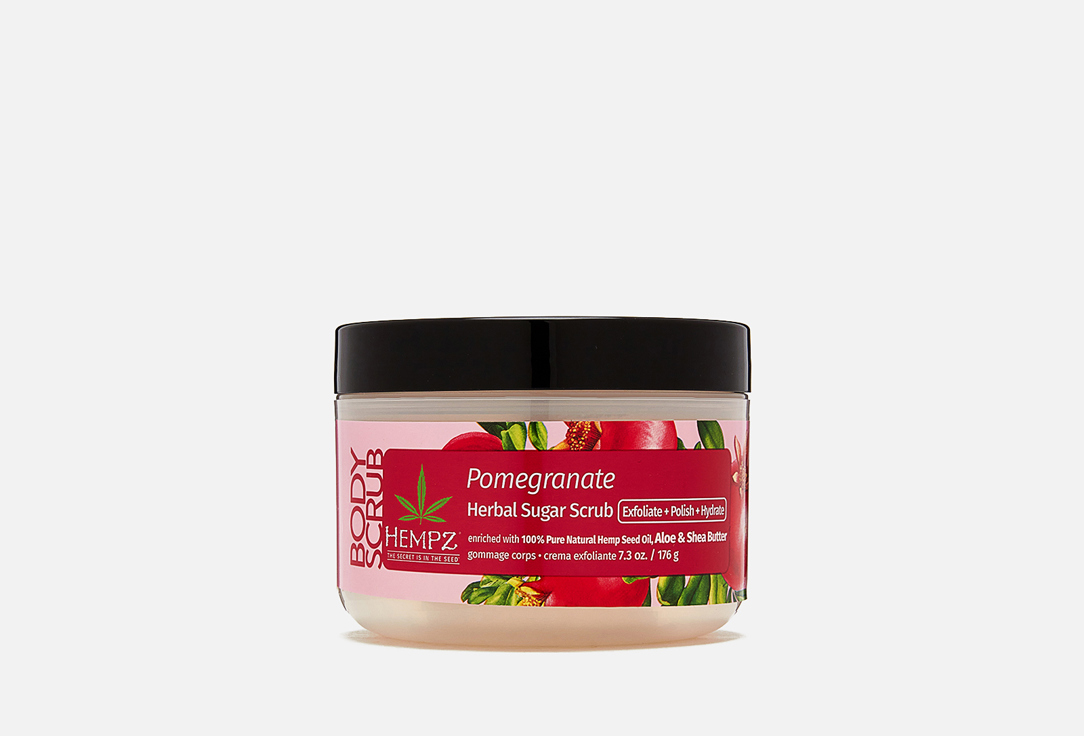 Скраб сахарный для тела HEMPZ, Pomegranate Sugar 176 г
Скраб сахарный для тела HEMPZ, Pomegranate Sugar 176 г