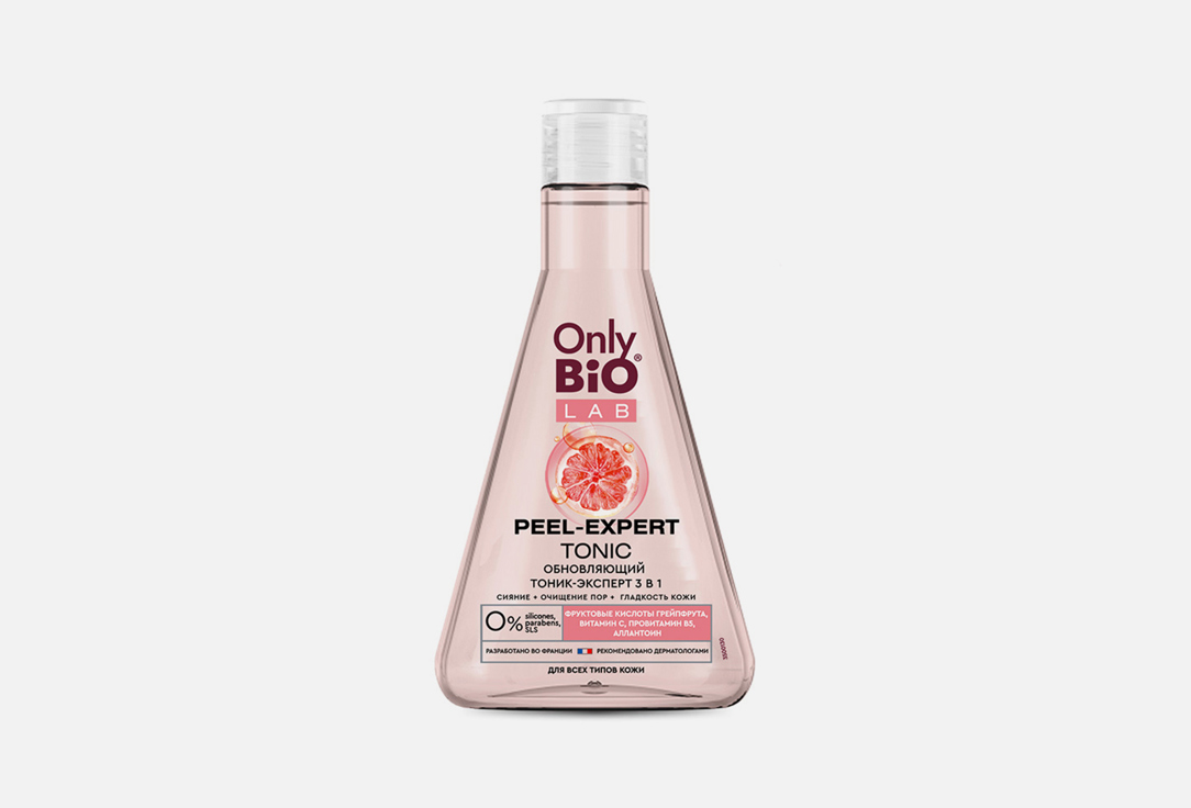 Обновляющий Тоник для лица ONLY BIO, LAB 3 in 1 PEEL-EXPERT TONIC 245 мл
Обновляющий Тоник для лица ONLY BIO, LAB 3 in 1 PEEL-EXPERT TONIC 245 мл
