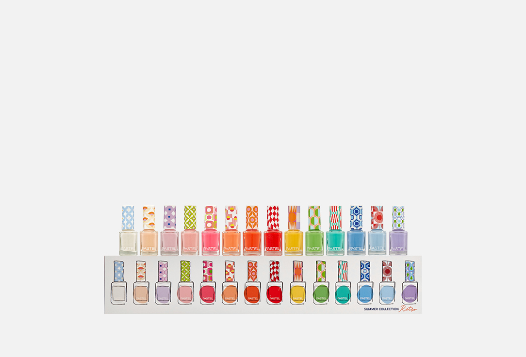 Набор лаков для ногтей PASTEL COSMETICS, Summer collection retro 14 шт
Набор лаков для ногтей PASTEL COSMETICS, Summer collection retro 14 шт