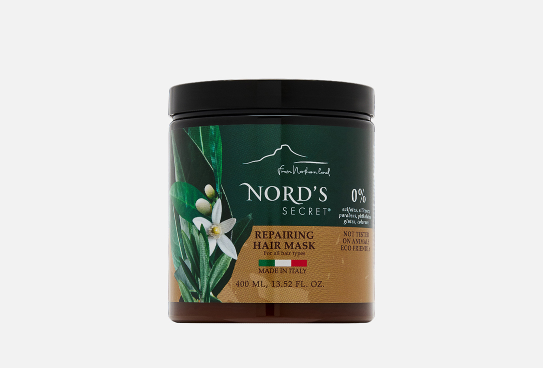 Маска для интенсивного восстановления волос NORDS SECRET, NEROLI FLOWER AND ALMOND OIL 400 мл
Маска для интенсивного восстановления волос NORDS SECRET, NEROLI FLOWER AND ALMOND OIL 400 мл