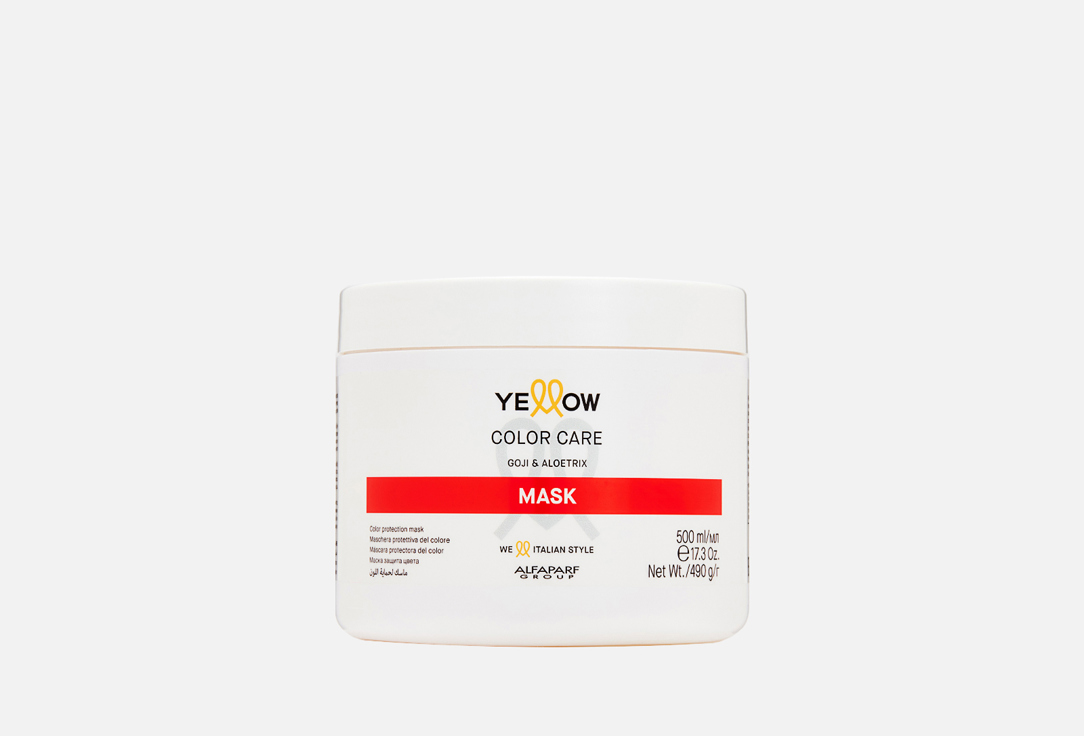 Маска для волос YELLOW PROFESSIONAL, COLOR CARE 500 мл
Маска для волос YELLOW PROFESSIONAL, COLOR CARE 500 мл