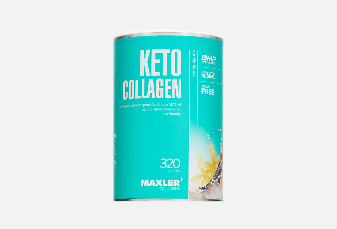 Гидролизованный кето коллаген MAXLER, Keto Collagen Vanilla 320 г
Гидролизованный кето коллаген MAXLER, Keto Collagen Vanilla 320 г