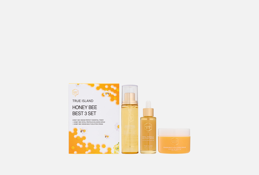 Набор для ухода за кожей TRUE ISLAND, Honey bee best 3 set 3 шт
Набор для ухода за кожей TRUE ISLAND, Honey bee best 3 set 3 шт