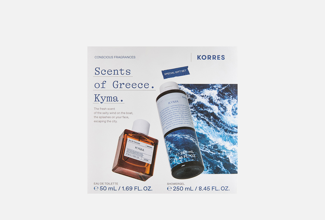 Набор: Туалетная вода + гель для душа KORRES, Kyma 2 шт
Набор: Туалетная вода + гель для душа KORRES, Kyma 2 шт
