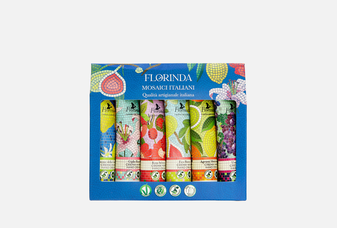 Набор кремов для рук FLORINDA, Mosaici Italiani 6 шт
Набор кремов для рук FLORINDA, Mosaici Italiani 6 шт