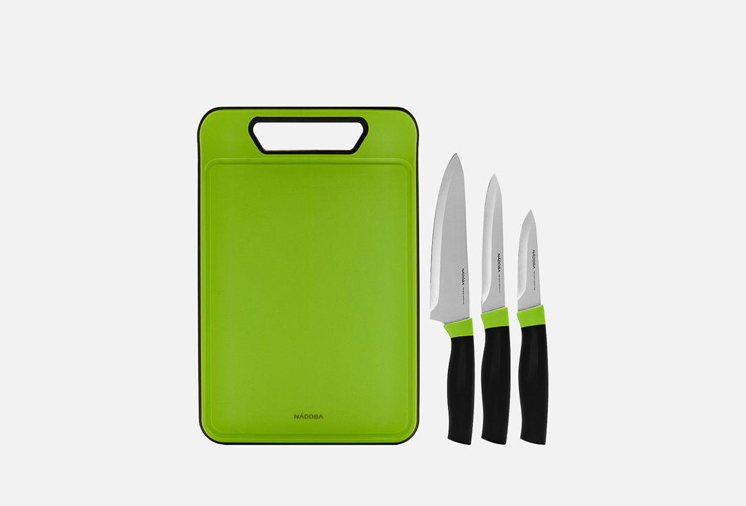 Набор ножей с разделочной доской NADOBA, OLIVIA 3 шт
Набор ножей с разделочной доской NADOBA, OLIVIA 3 шт