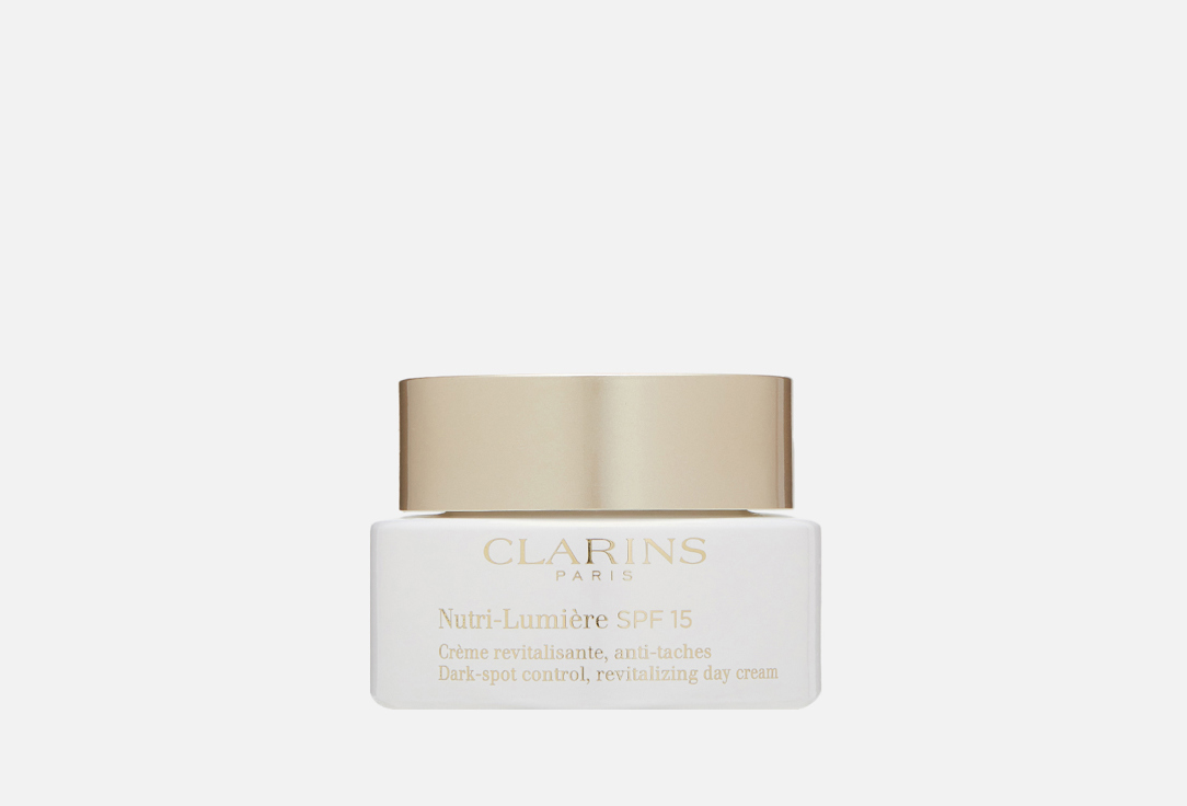 Крем для лица дневной SPF 15 CLARINS, NUTRI-LUMIERE 50 мл
Крем для лица дневной SPF 15 CLARINS, NUTRI-LUMIERE 50 мл