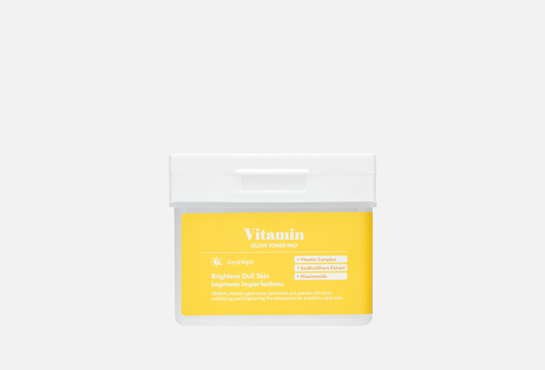 Набор пэдов для лица DERMAL, Vitamin Glow 120 шт
Набор пэдов для лица DERMAL, Vitamin Glow 120 шт