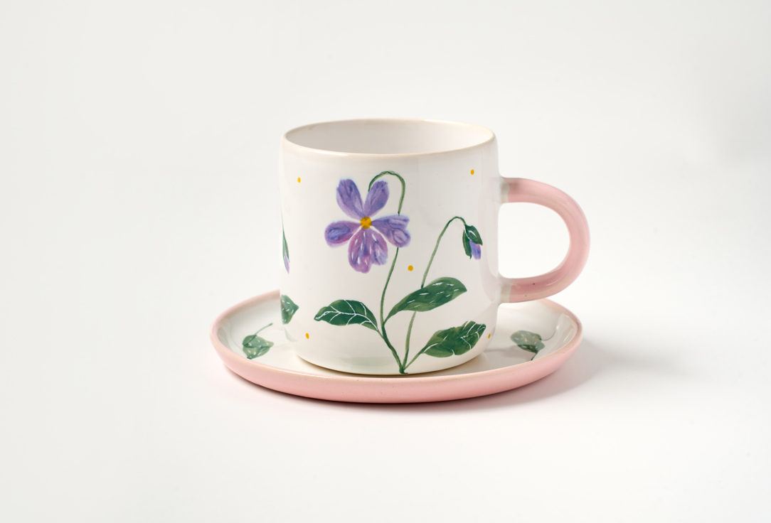 Чайная пара ODARYADARYA, Пармская фиалка 1 пар
Чайная пара ODARYADARYA, Пармская фиалка 1 пар