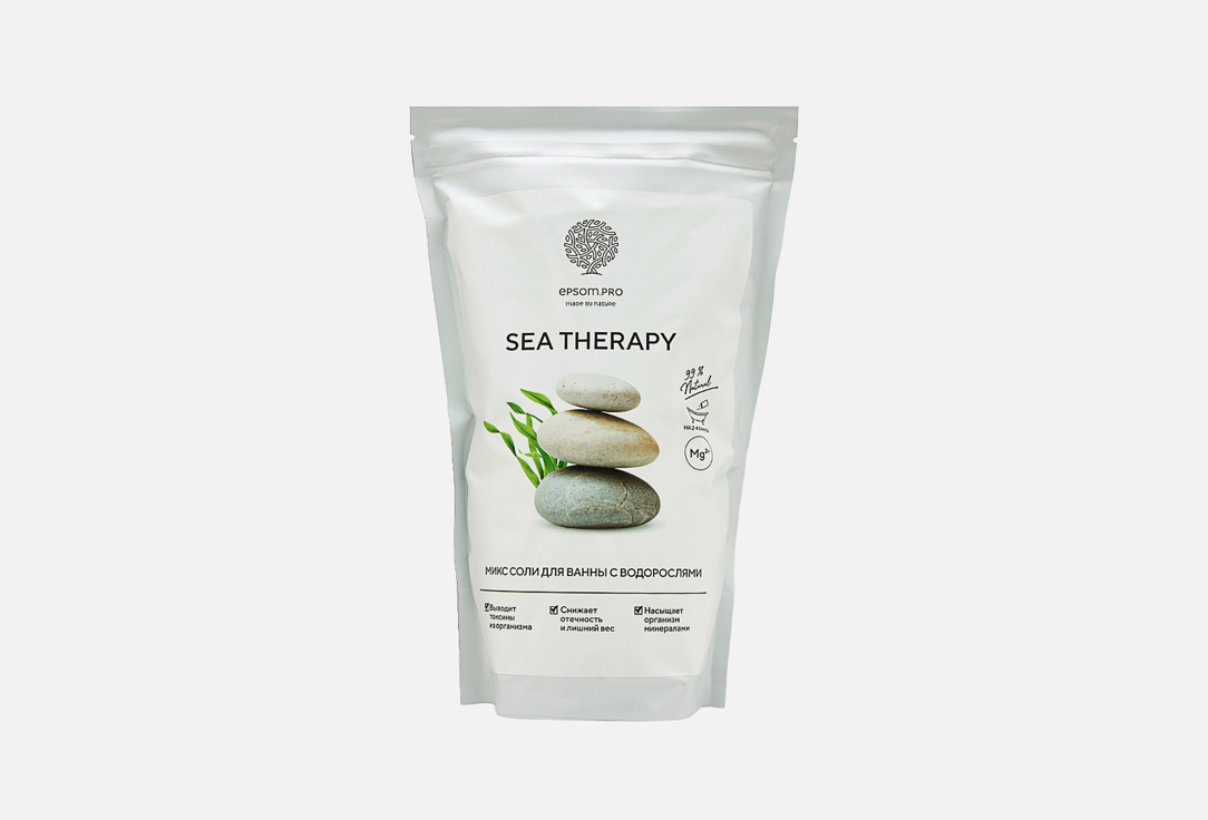 Аромасмесь соли и водорослей для ванны EPSOM.PRO, SEA THERAPY 1000 г
Аромасмесь соли и водорослей для ванны EPSOM.PRO, SEA THERAPY 1000 г