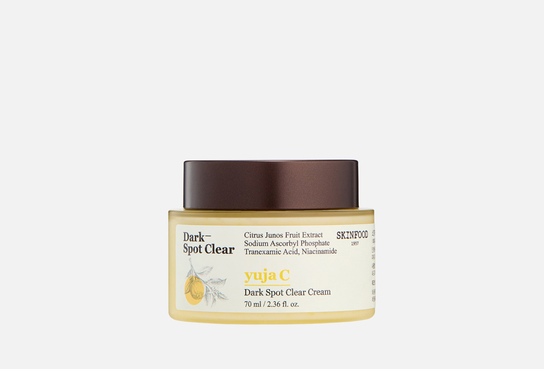 Крем для лица с витамином C SKINFOOD, Yuja C Dark Spot 70 мл
Крем для лица с витамином C SKINFOOD, Yuja C Dark Spot 70 мл